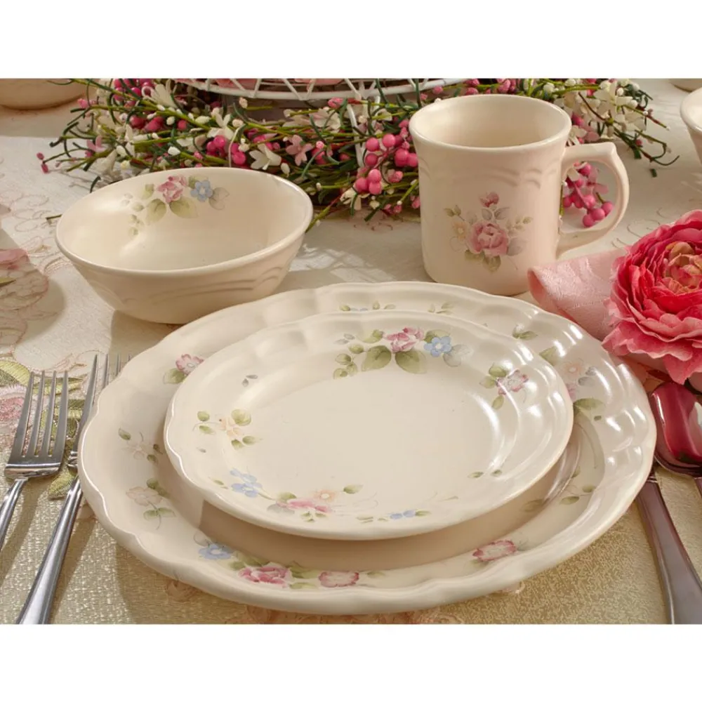 Pfaltzgraff® Tea Rose Set of 4 Dinner Plates- Dinner Plates