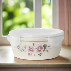 Pfaltzgraff® Tea Rose Storage Bowl With Lid- Serve Bowls