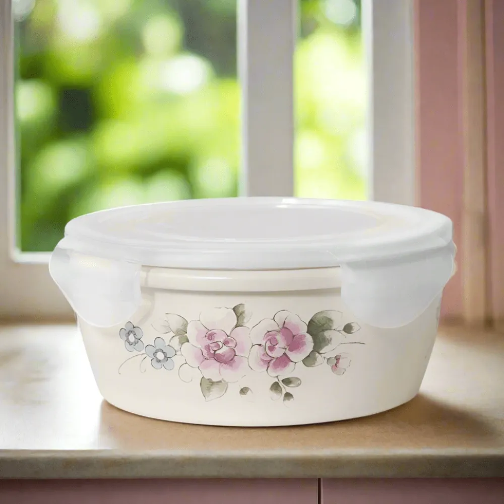 Pfaltzgraff® Tea Rose Storage Bowl With Lid- Serve Bowls