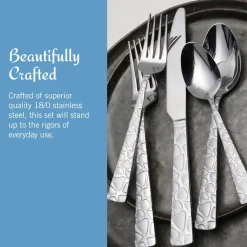 Gourmet Basics® Tilly 20 Piece Flatware Set, Service for 4- Sets