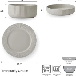 Pfaltzgraff® Tranquility 12 Piece Dinnerware Set, Service for 4- Dinnerware Service For 4