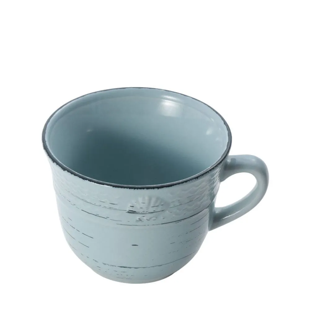 Pfaltzgraff® Trellis Coastal Teal Set of 4 Mugs- Coffee Mugs