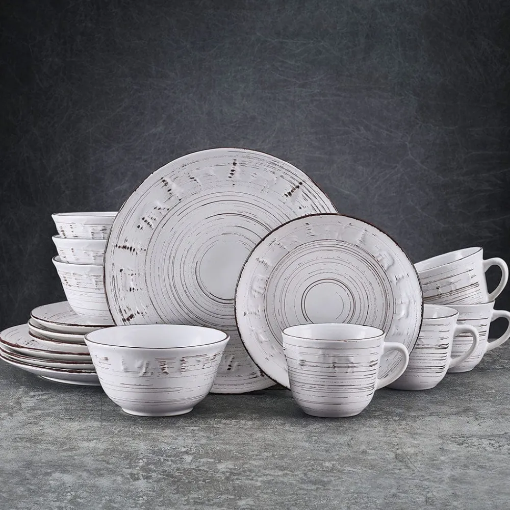 Pfaltzgraff® Trellis Lodge White 16 Piece Dinnerware Set, Service for 4- Dinnerware Service For 4