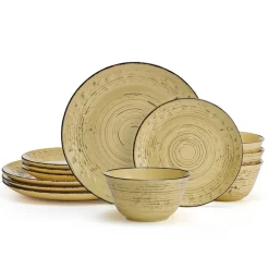 Pfaltzgraff® Trellis Sunflower 12 Piece Dinnerware Set, Service for 4- Dinnerware Service For 4