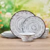 Pfaltzgraff® Trellis White 12 Piece Outdoor Melamine Dinnerware Set, Service for 4- Dinnerware Service For 4