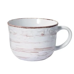 Pfaltzgraff® Trellis White Jumbo Soup Mug- Soup Cereal Bowls