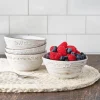 Pfaltzgraff® Trellis White Set of 4 Fruit Bowls- Fruit Bowls
