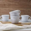Pfaltzgraff® Trellis White Set of 4 Mugs- Coffee Mugs