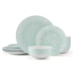 Pfaltzgraff® Venice 12 Piece Outdoor Melamine Dinnerware Set, Service for 4- Dinnerware Service For 4