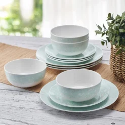 Pfaltzgraff® Venice 12 Piece Outdoor Melamine Dinnerware Set, Service for 4- Dinnerware Service For 4