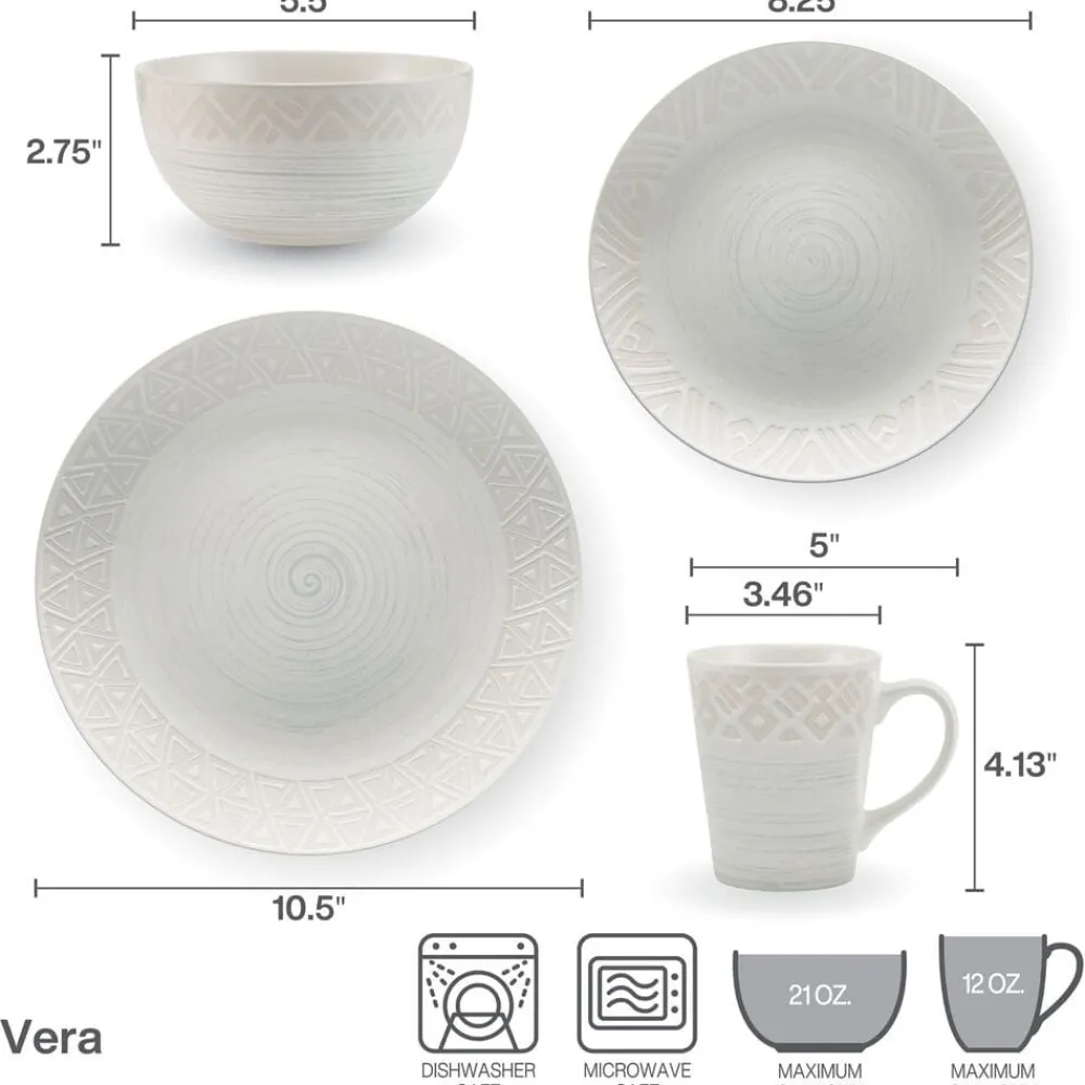 Pfaltzgraff® Vera 16 Piece Dinnerware Set, Service for 4- Dinnerware Service For 4