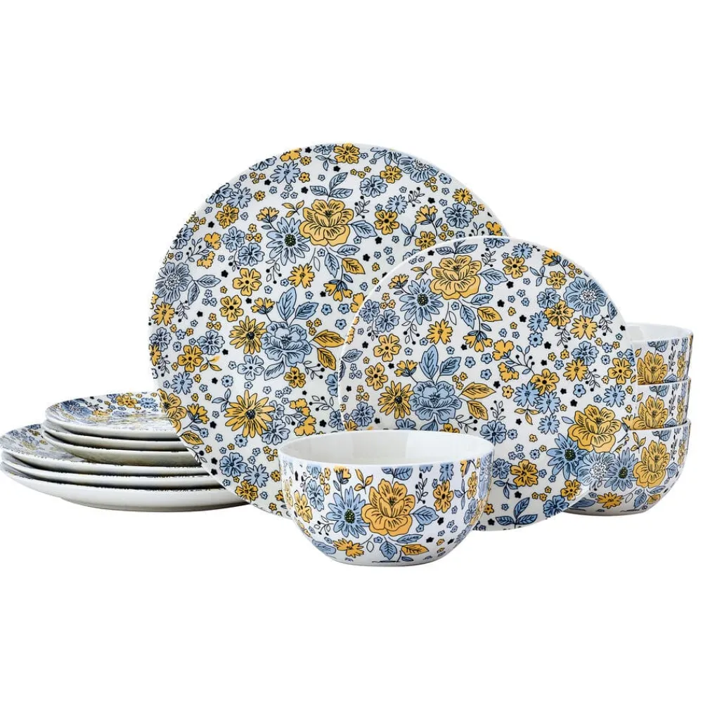 Pfaltzgraff® Vibrant Garden 12 Piece Dinnerware Set, Service for 4- Dinnerware Service For 4