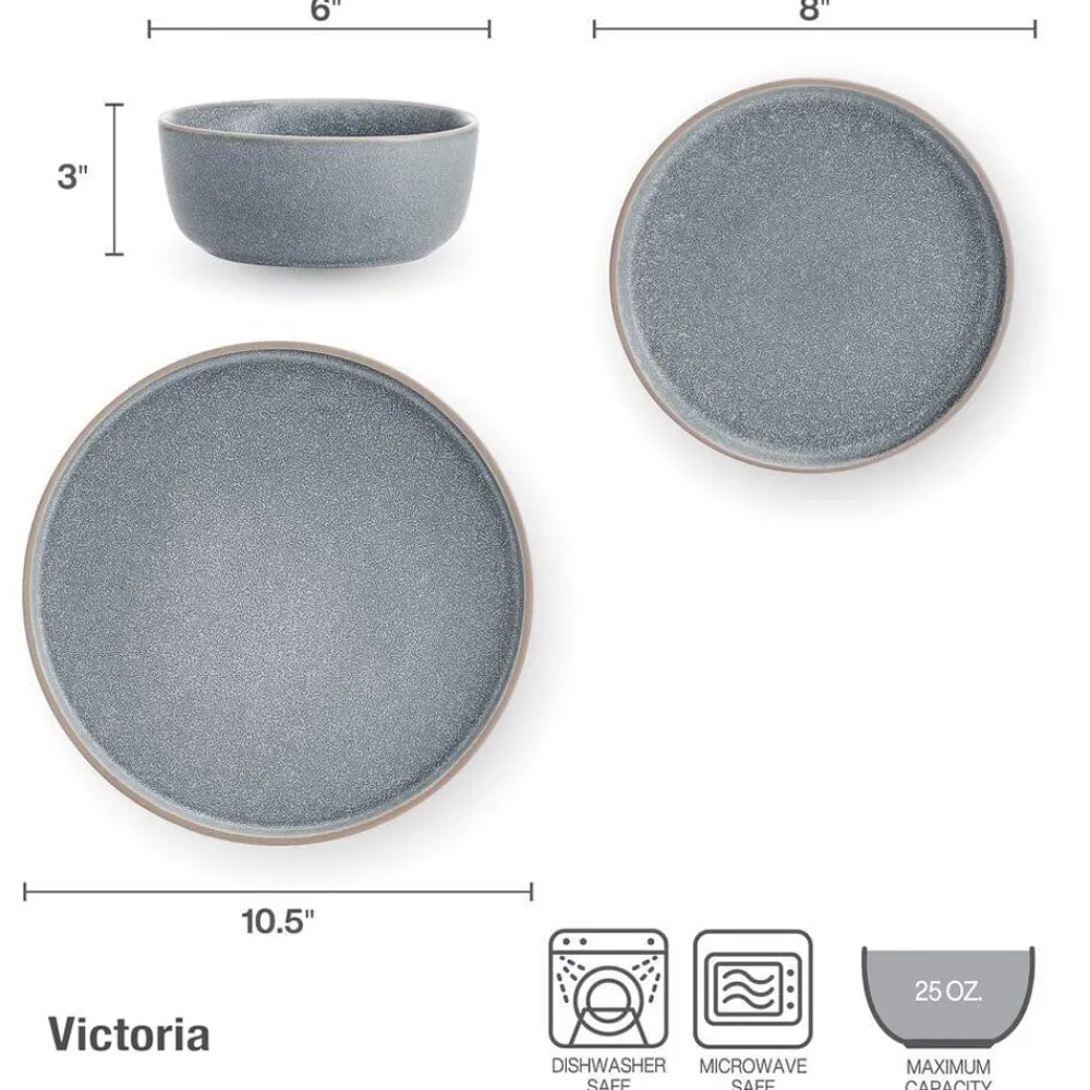 Pfaltzgraff® Victoria 12 Piece Dinnerware Set, Service for 4- Dinnerware Service For 4