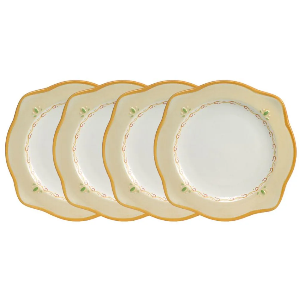 Pfaltzgraff® Villa della Luna® Set of 4 Scalloped Salad Plates- Salad Plates
