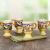 Pfaltzgraff® Villa della Luna® Set of 4 Pedestal Mugs- Coffee Mugs
