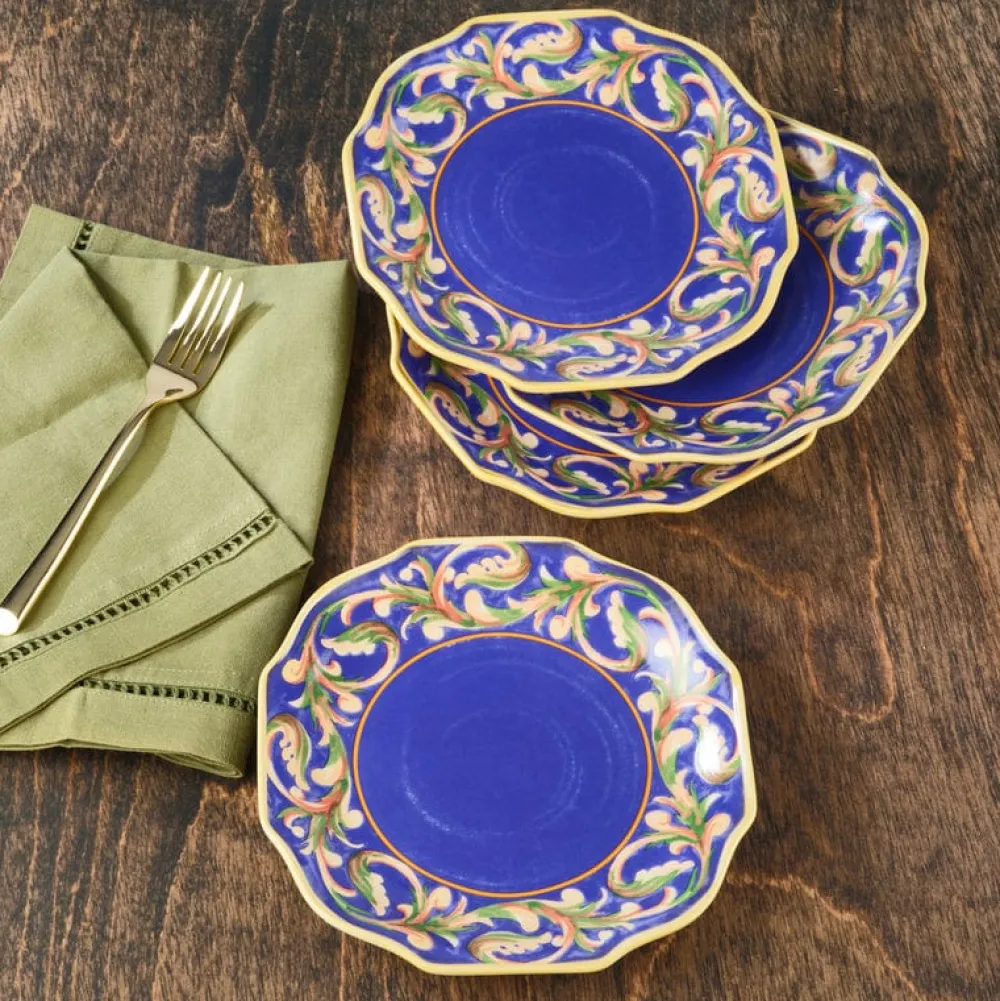 Pfaltzgraff® Villa della Luna® Set of 4 Blue Salad Plates- Salad Plates