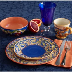 Pfaltzgraff® Villa della Luna® Set of 4 Blue Salad Plates- Salad Plates