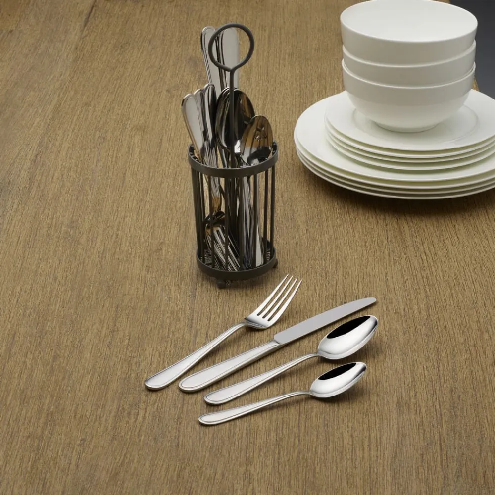 Pfaltzgraff® Westfield 16 Piece Flatware Set with Wire Caddy, Service for 4- Sets