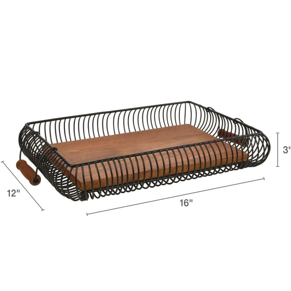 Gourmet Basics® Westfield Rectangular Fruit Storage Basket- Fruit And Storage Baskets