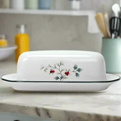 Pfaltzgraff® Winterberry® Covered Butter Dish- Butter Dishes