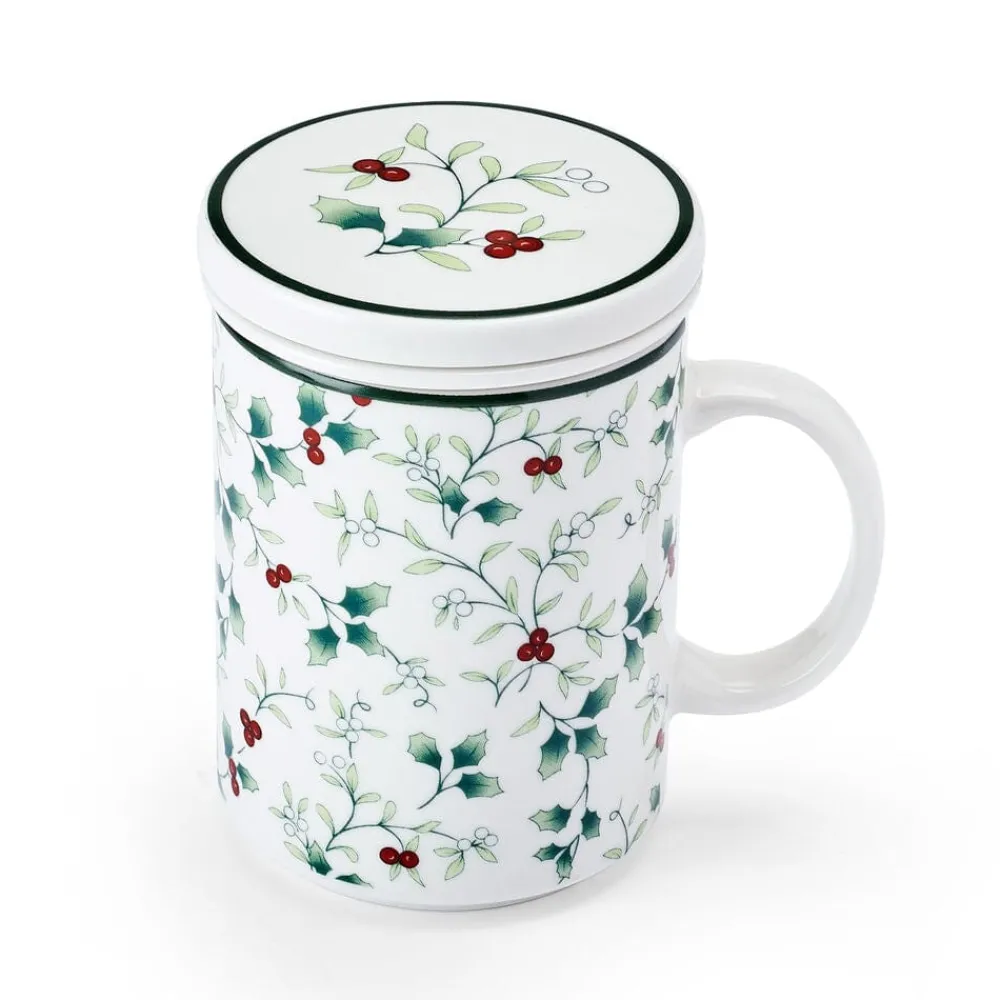 Pfaltzgraff® Winterberry® Covered Mug with Tea Infuser- Teacups