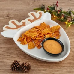 Pfaltzgraff® Winterberry® Reindeer Chip and Dip Platter- Chip And Dips