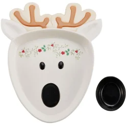 Pfaltzgraff® Winterberry® Reindeer Chip and Dip Platter- Chip And Dips