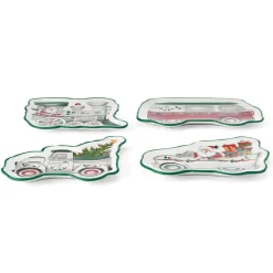 Pfaltzgraff® Winterberry® Set of 4 Figural Appetizer Dessert Plates- Appetizer Plates