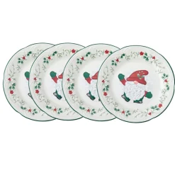 Pfaltzgraff® Winterberry® Set of 4 Gnome Salad Plates- Salad Plates