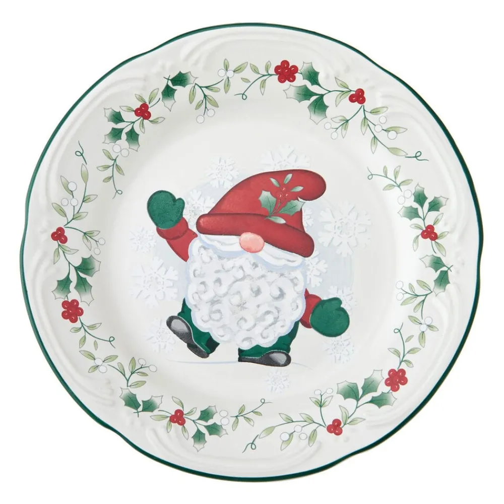 Pfaltzgraff® Winterberry® Set of 4 Gnome Salad Plates- Salad Plates