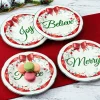 Pfaltzgraff® Winterberry® Set of 4 Red Ribbon Salad Plates- Salad Plates