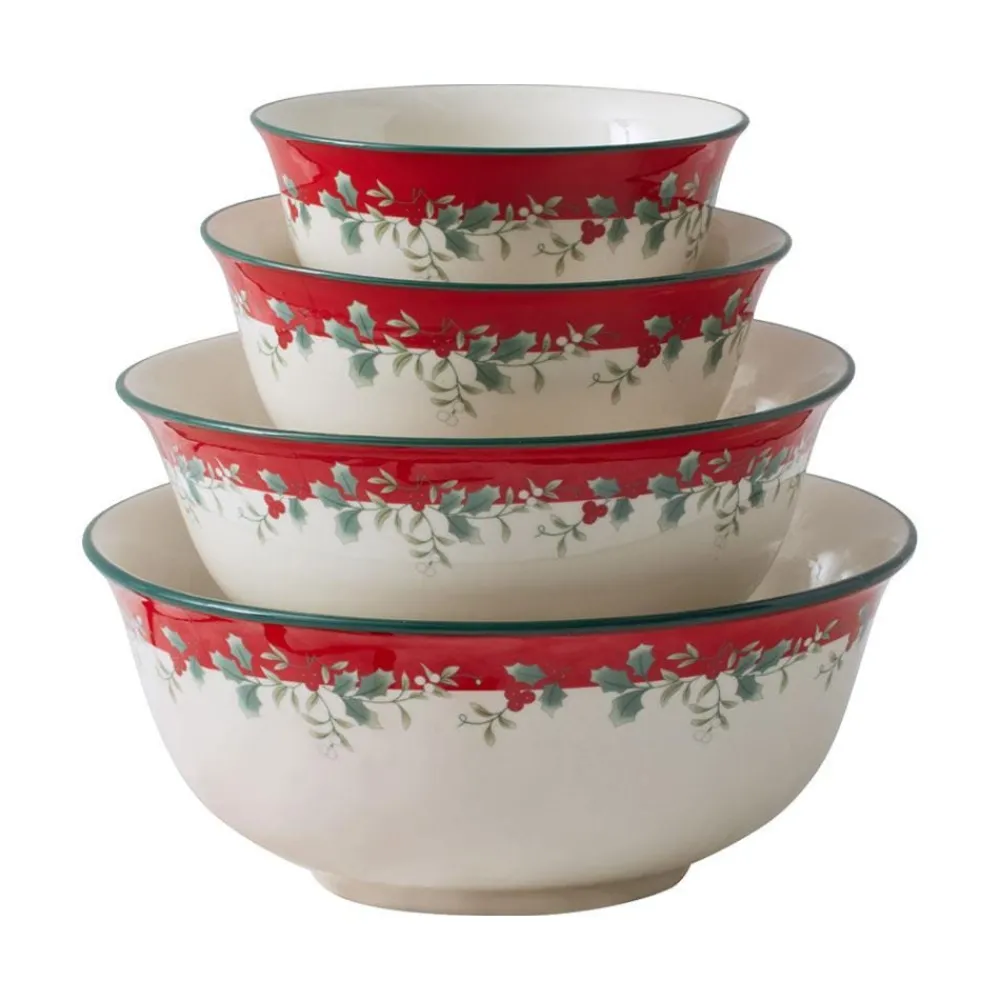 Pfaltzgraff® Winterberry® Set of 4 Serving Bowls- Serve Bowls