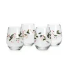 Pfaltzgraff® Winterberry® Set of 4 Stemless Wine Glasses- Drinking Glasses
