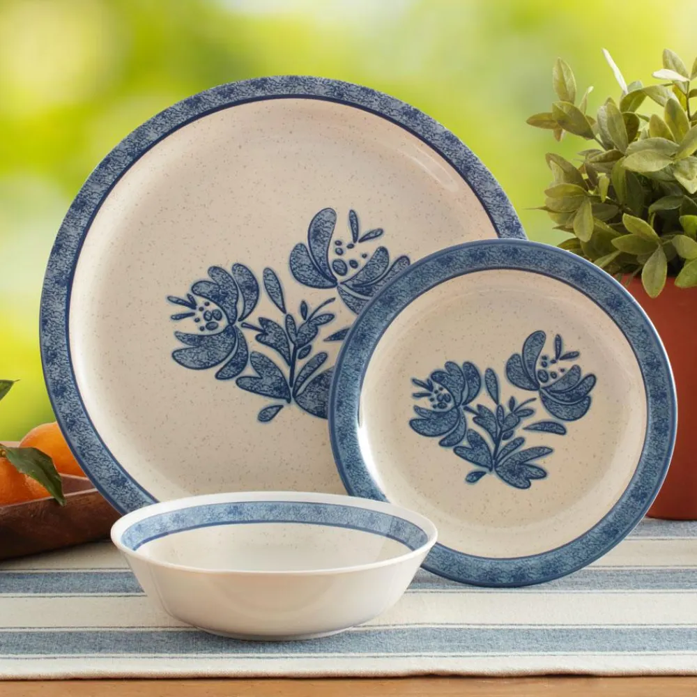 Pfaltzgraff® Yorktowne Outdoor Melamine Dinnerware Set- Dinnerware Service For 8|Dinnerware Service For 4