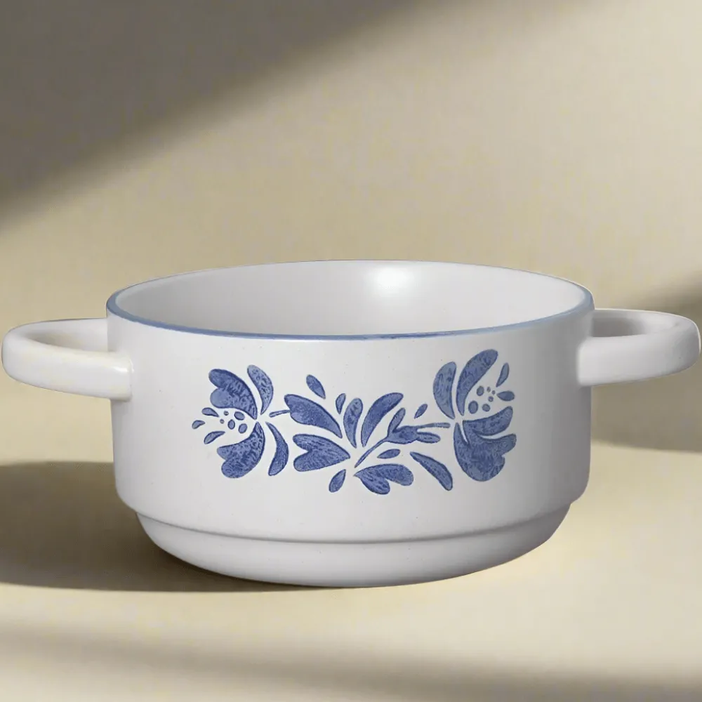 Pfaltzgraff® Yorktowne Double Handled Soup Bowl- Soup Cereal Bowls